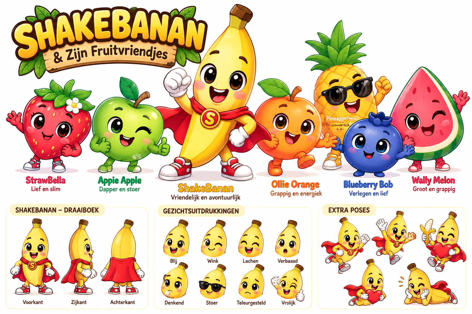 ShakeBanan en zijn Fruitvriendjes